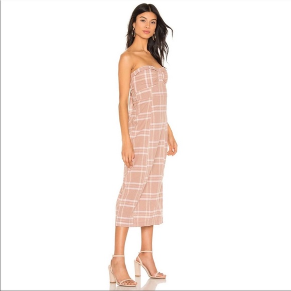 Free People Life Like This Plaid Dress in Natural - LargeNWT - Retails for $128 - Picture 2 of 6